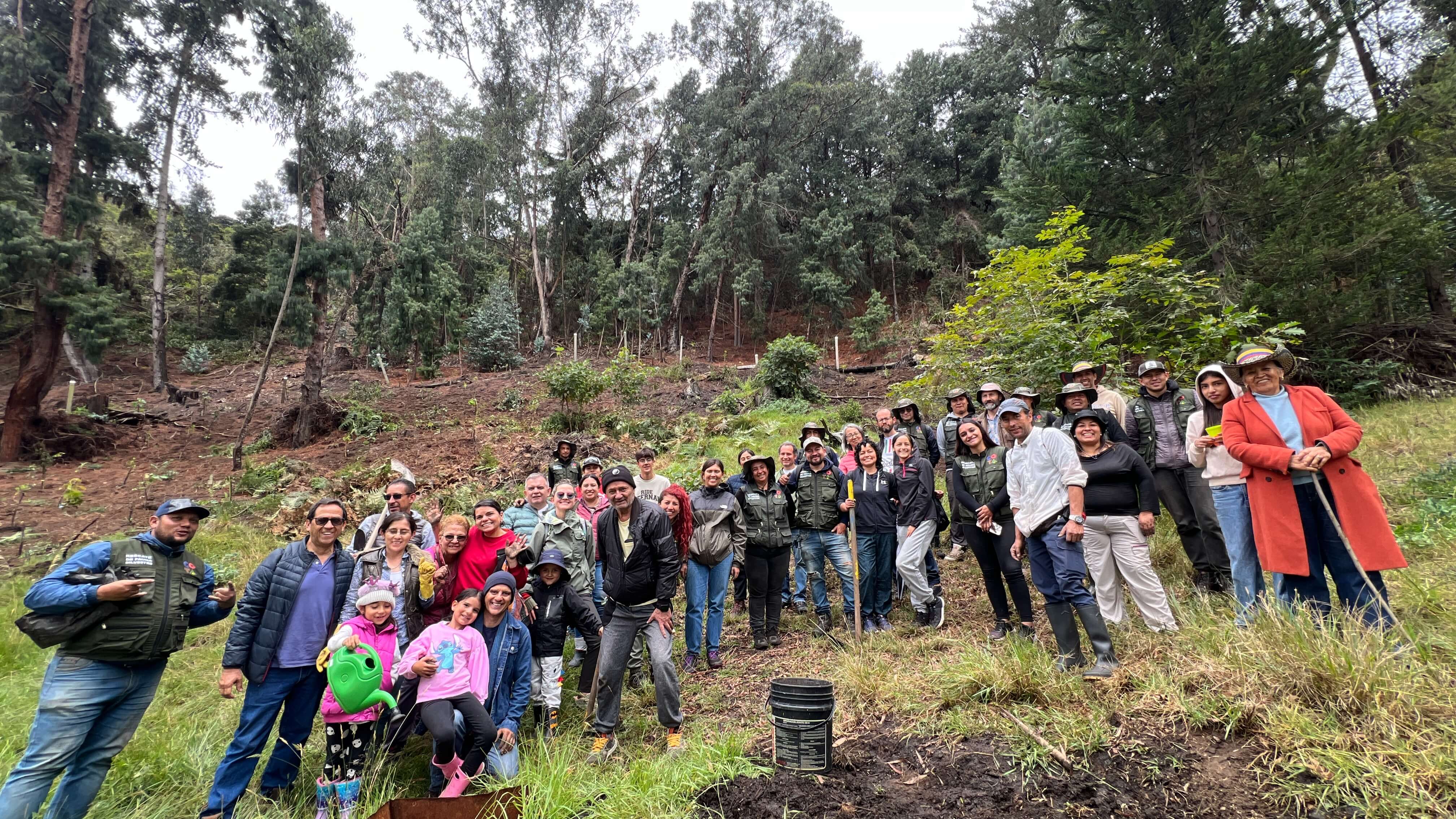 Jornada de siembra de árboles en el Refous