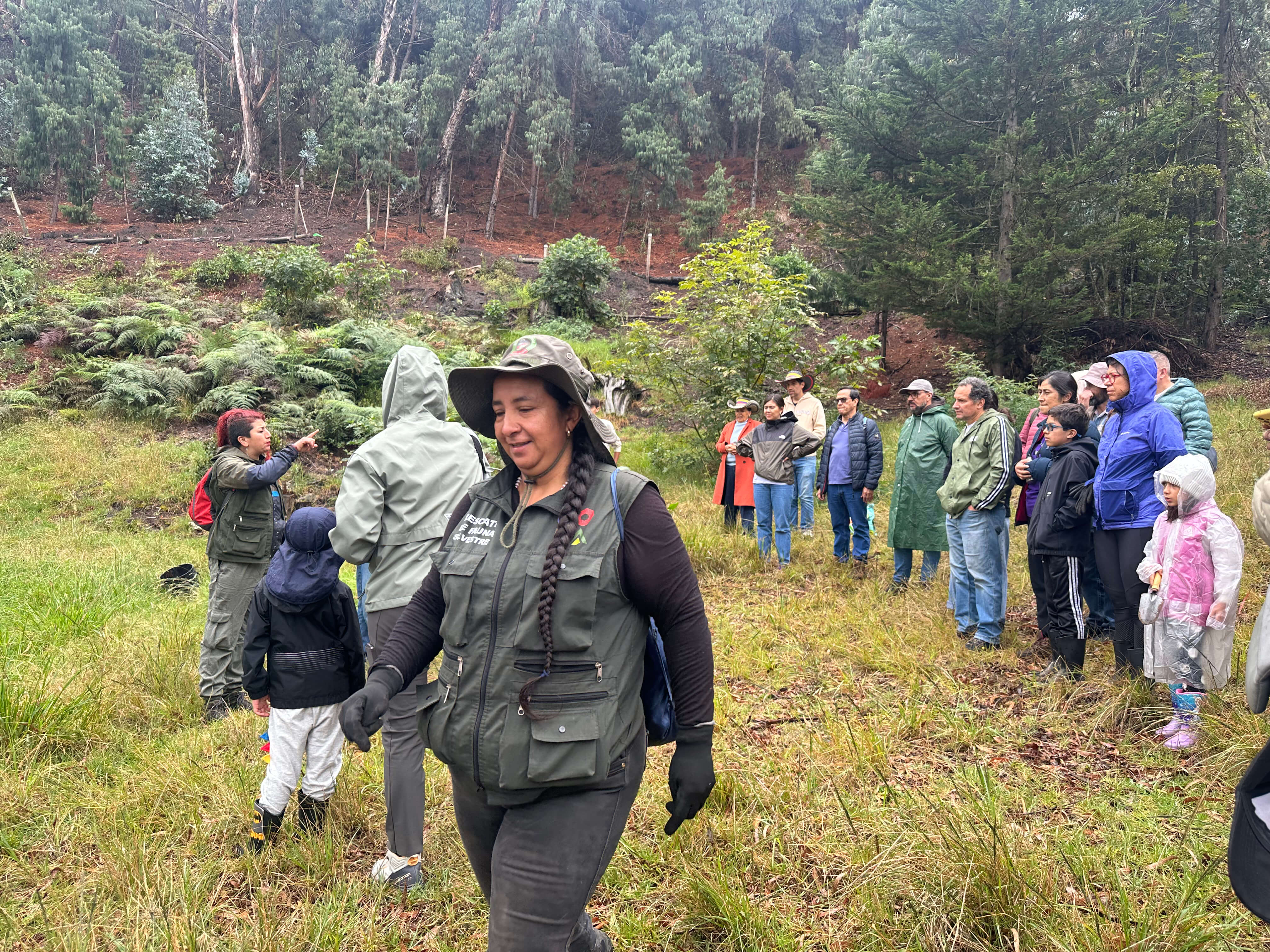 Jornada de siembra de árboles en el Refous